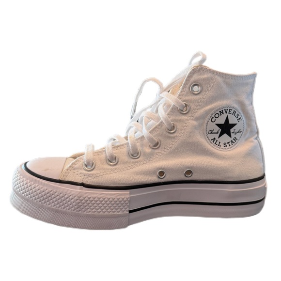 Converse Chuck Taylor All Star Lift Platform Canvas High Top Women’s 6.5 White - Picture 7 of 15